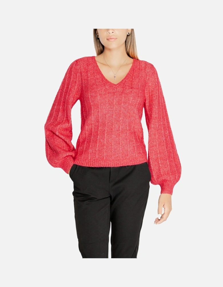 Chunky Knit Alpaca Blend Sweater Women - Pink