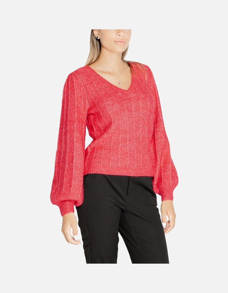 Chunky Knit Alpaca Blend Sweater Women - Pink