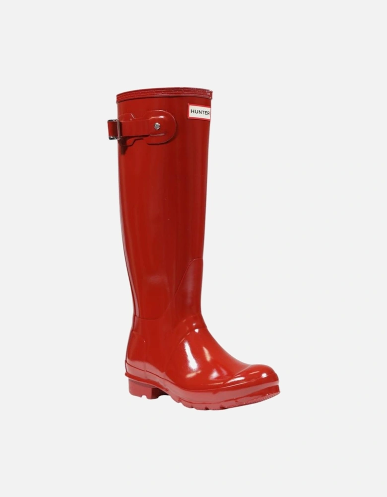 Red Recycled Polyester Boot Women