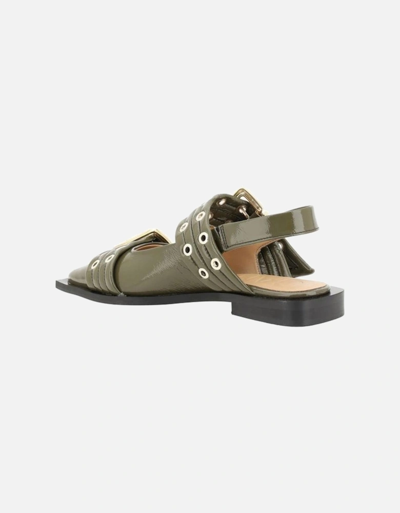 Buckle Ballerinas Women - Brown Flats