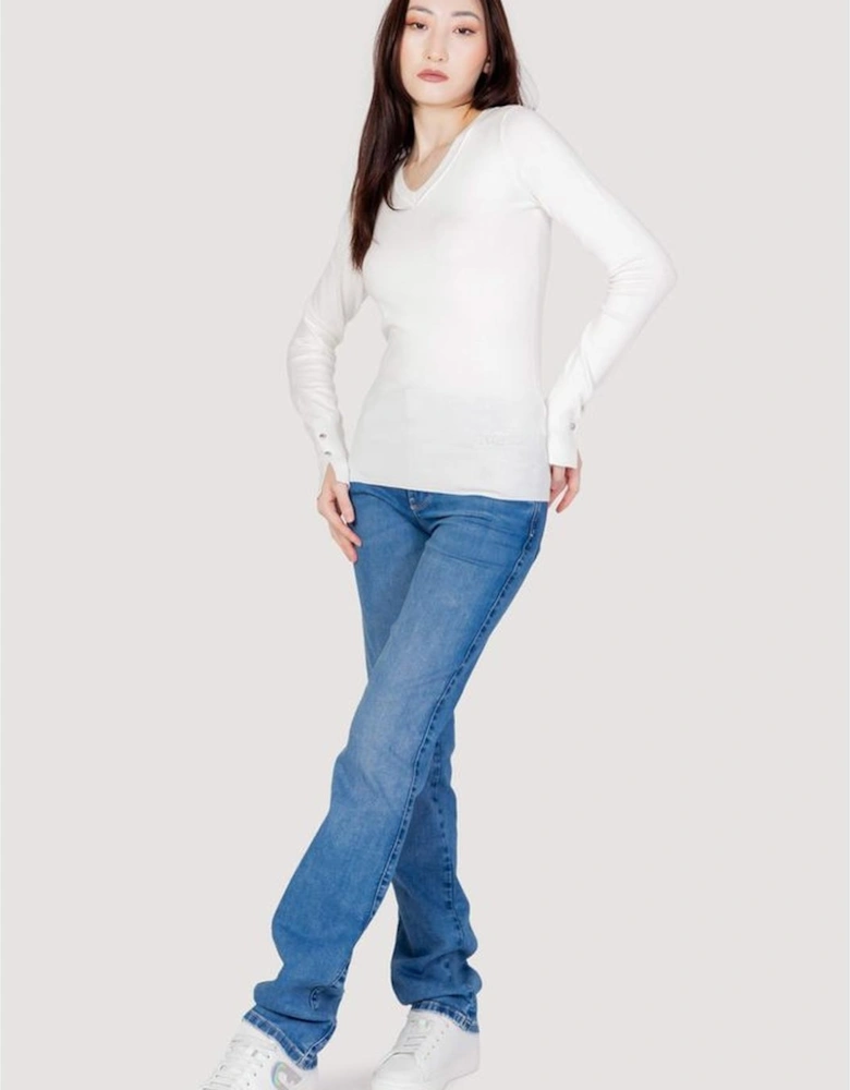 Cotton Jersey Top Women - White T-Shirts