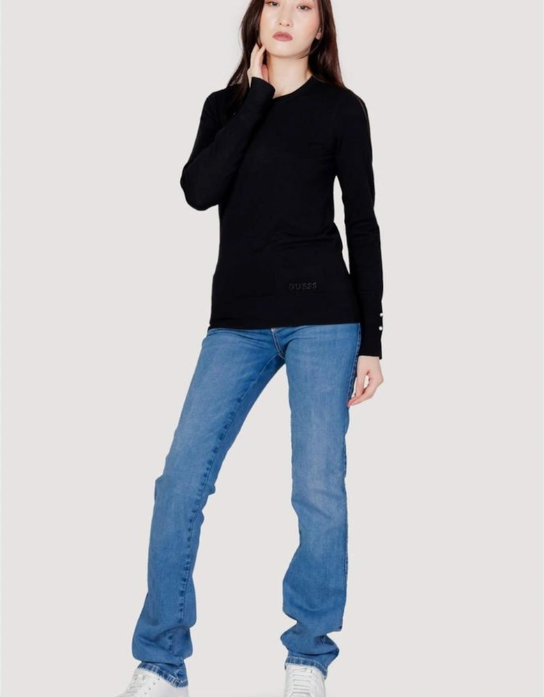 Womens 100% Cotton Jersey - Black T-Shirts