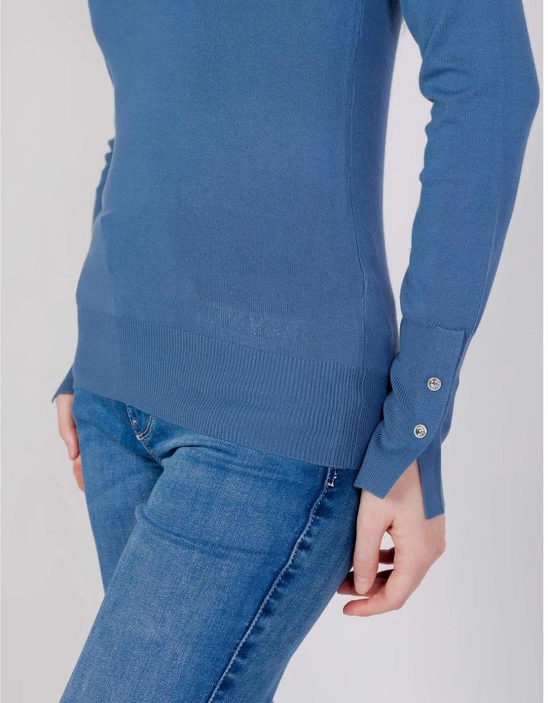 Womens 100% Cotton Jersey Top - Blue T-Shirts