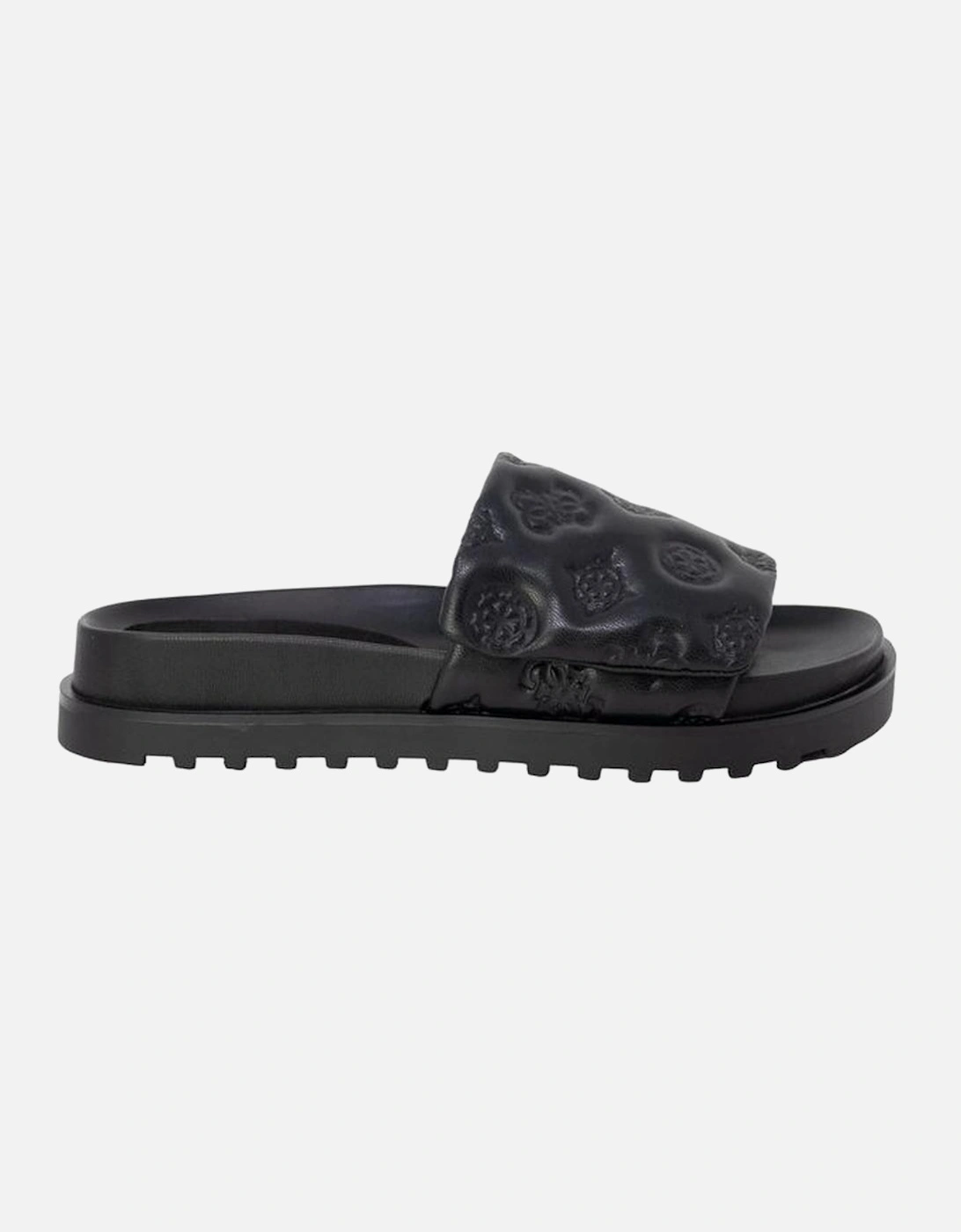 Black Synthetic Material Sandal Women, 6 of 5