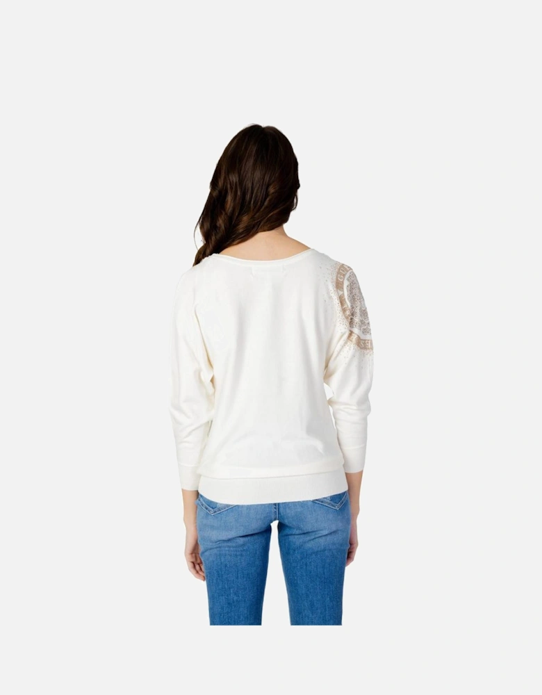 Womens Long Sleeve Jersey Top - White T-Shirts