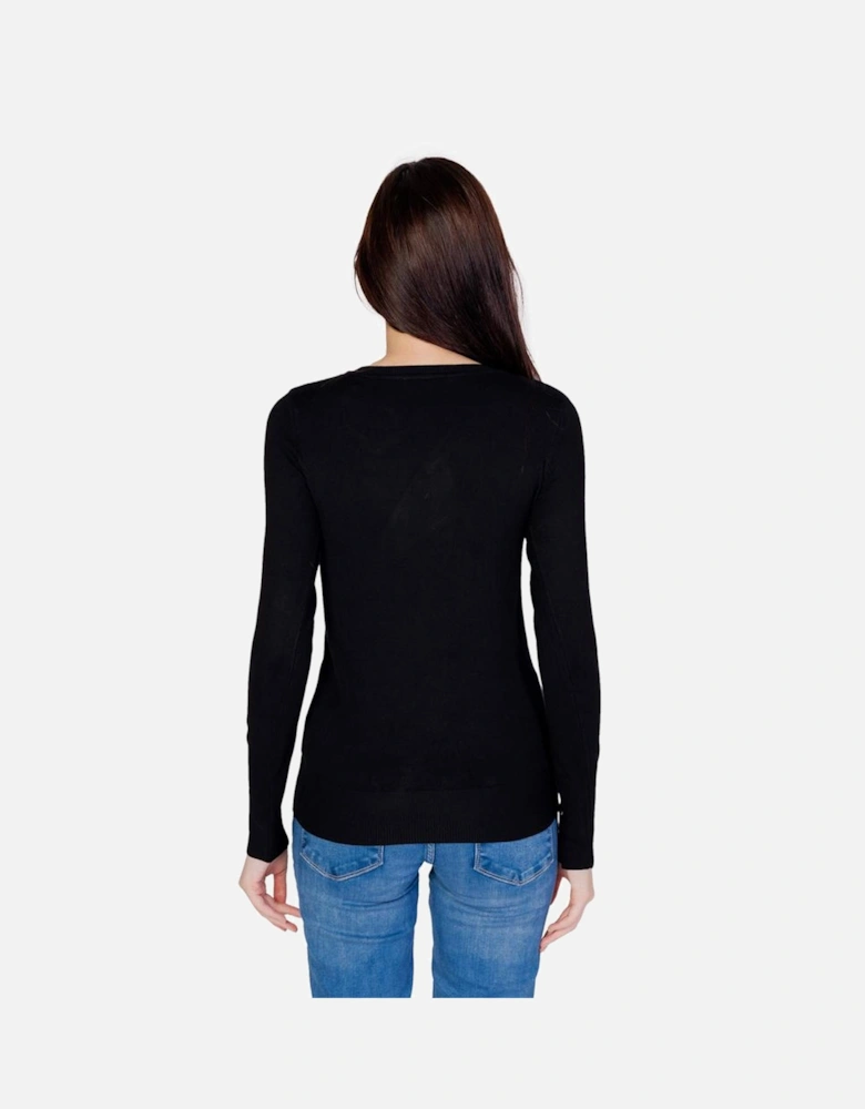 Womens 100% Cotton Jersey Top - Black T-Shirts