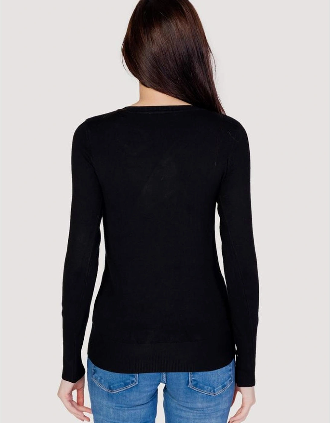 Womens 100% Cotton Jersey Top - Black T-Shirts