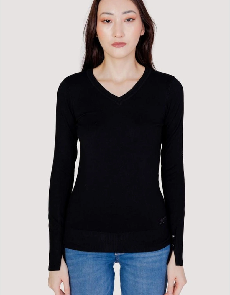 Womens 100% Cotton Jersey Top - Black T-Shirts