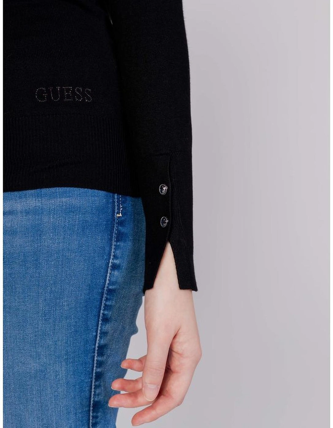Womens 100% Cotton Jersey Top - Black T-Shirts