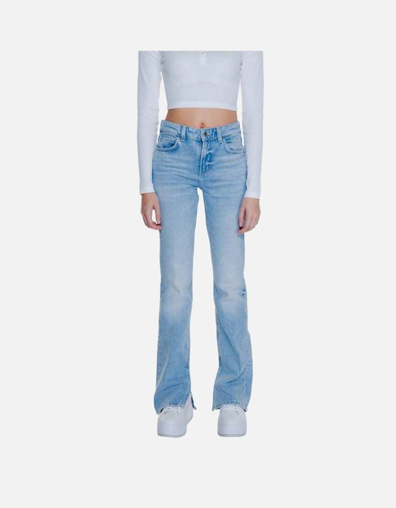 High-Rise Stretch Denim Jeans Women - Light Blue Jeans