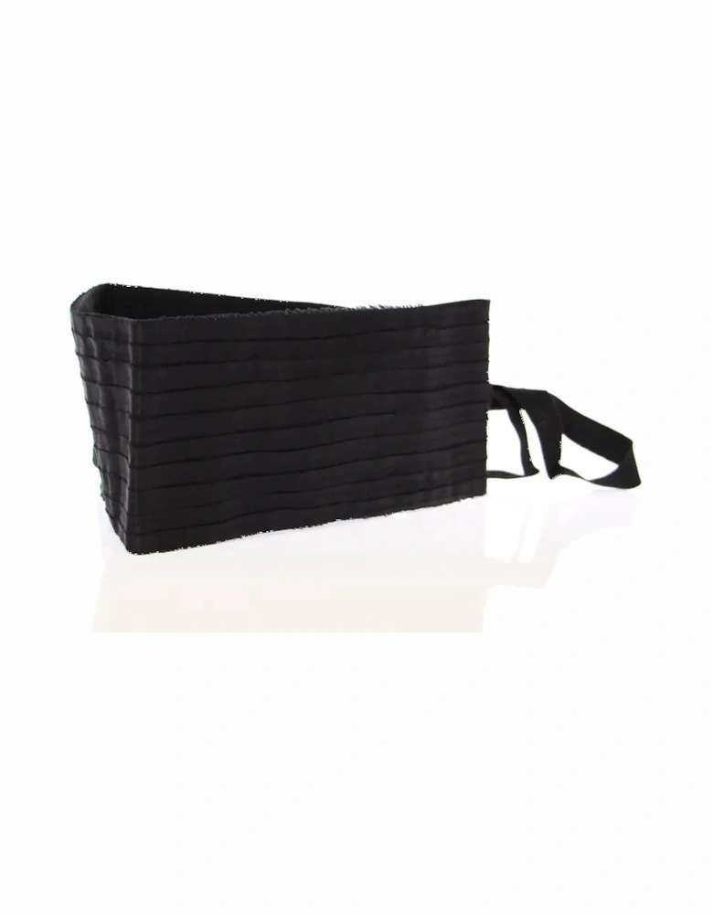 Black Silk Womens Cummerbund. Belts