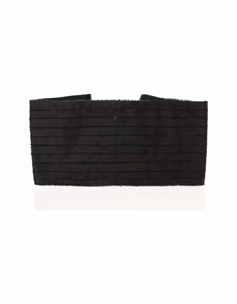 Black Silk Womens Cummerbund. Belts