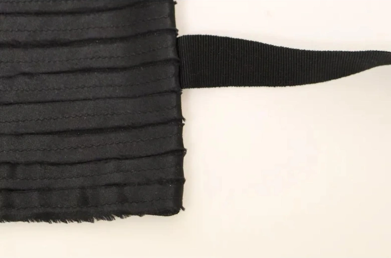 Black Silk Womens Cummerbund. Belts
