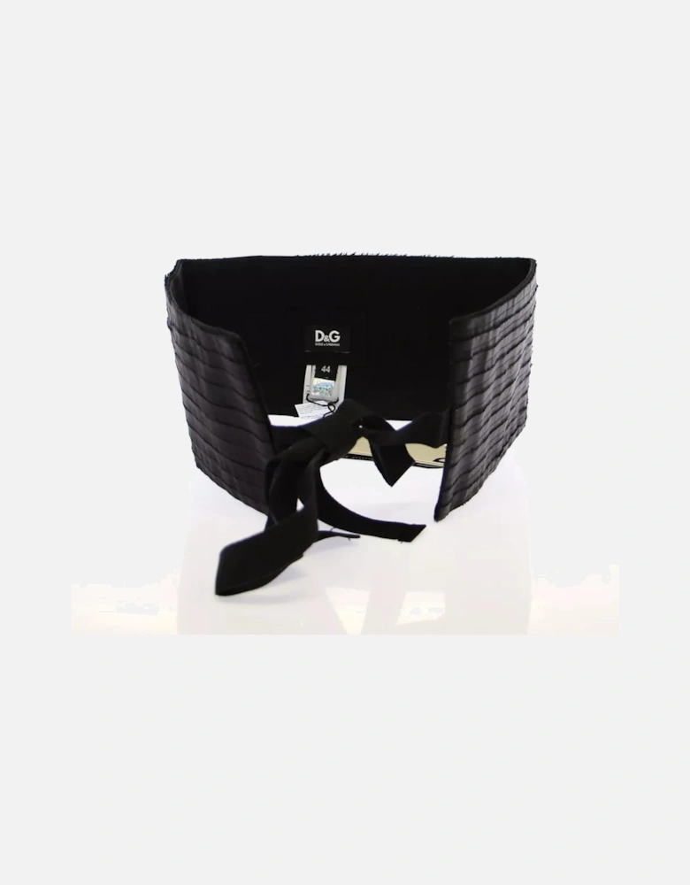 Black Silk Womens Cummerbund. Belts