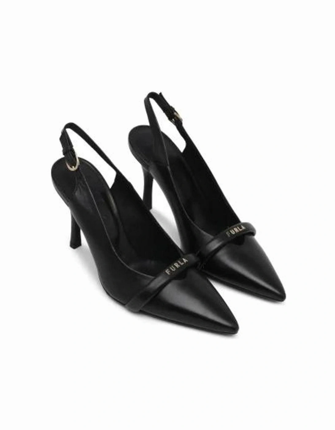 Black Leather Pump Women