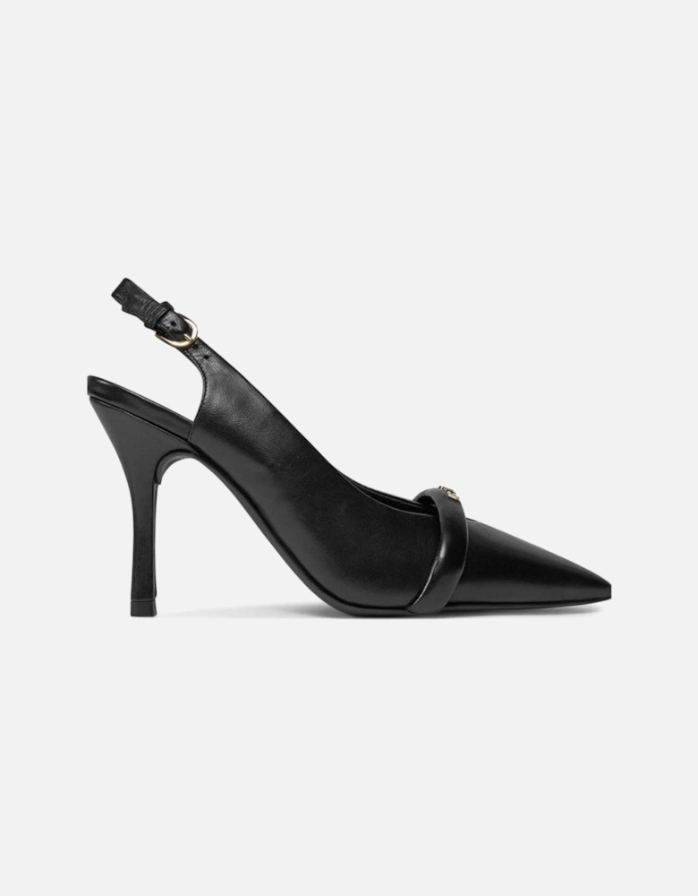 Black Leather Pump Women