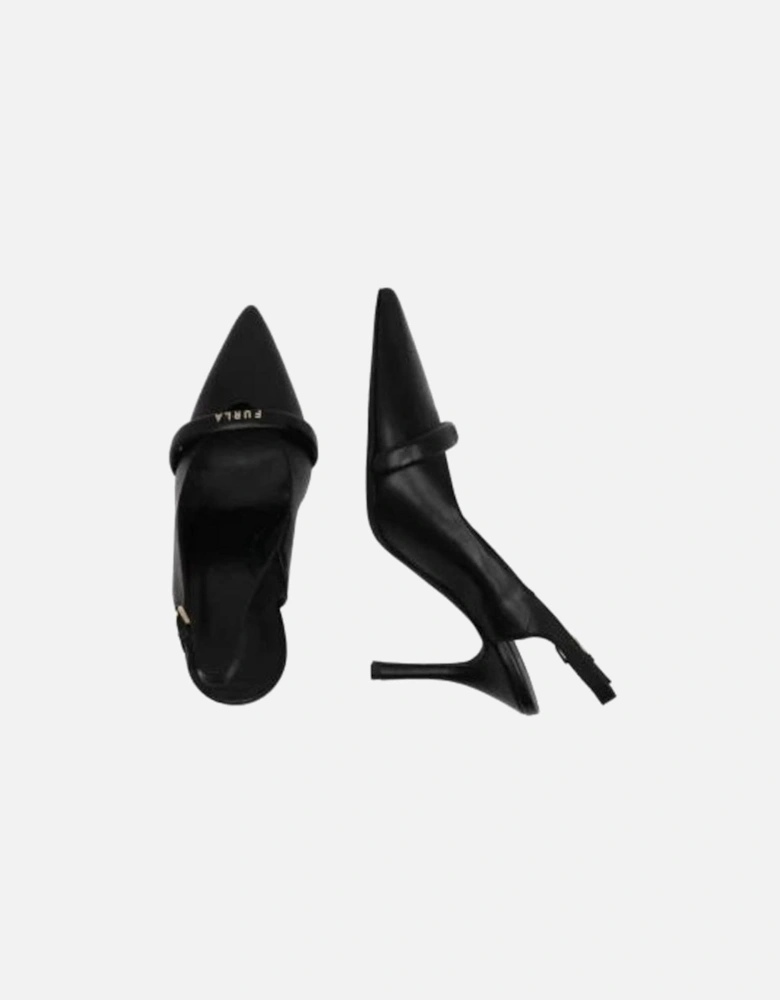 Black Leather Pump Women