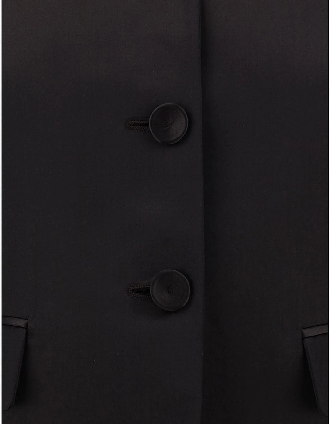 Cotton Blazer Jacket with Embroidered Monogram Women - Brown Suits