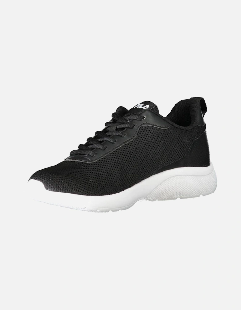 Black Polyester Women Sneaker