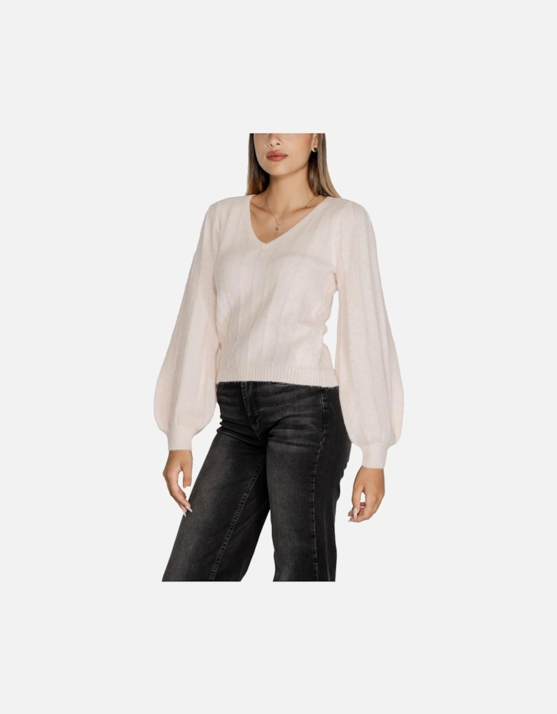 Textured Knit Sweater Women - Pink