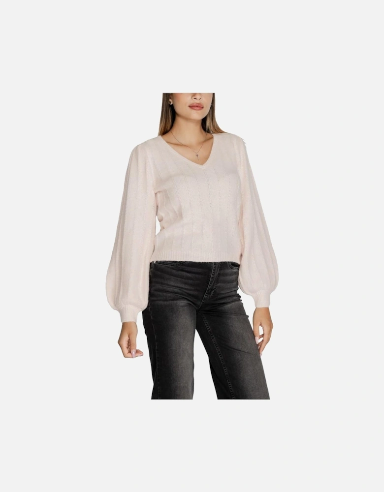 Textured Knit Sweater Women - Pink