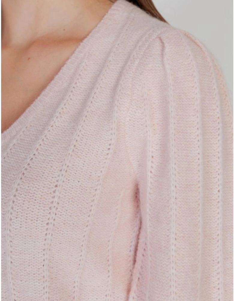 Textured Knit Sweater Women - Pink