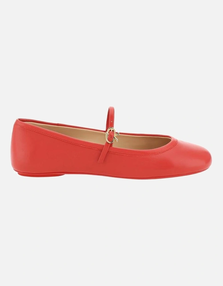 Carla Ballerinas Women - Red Flats