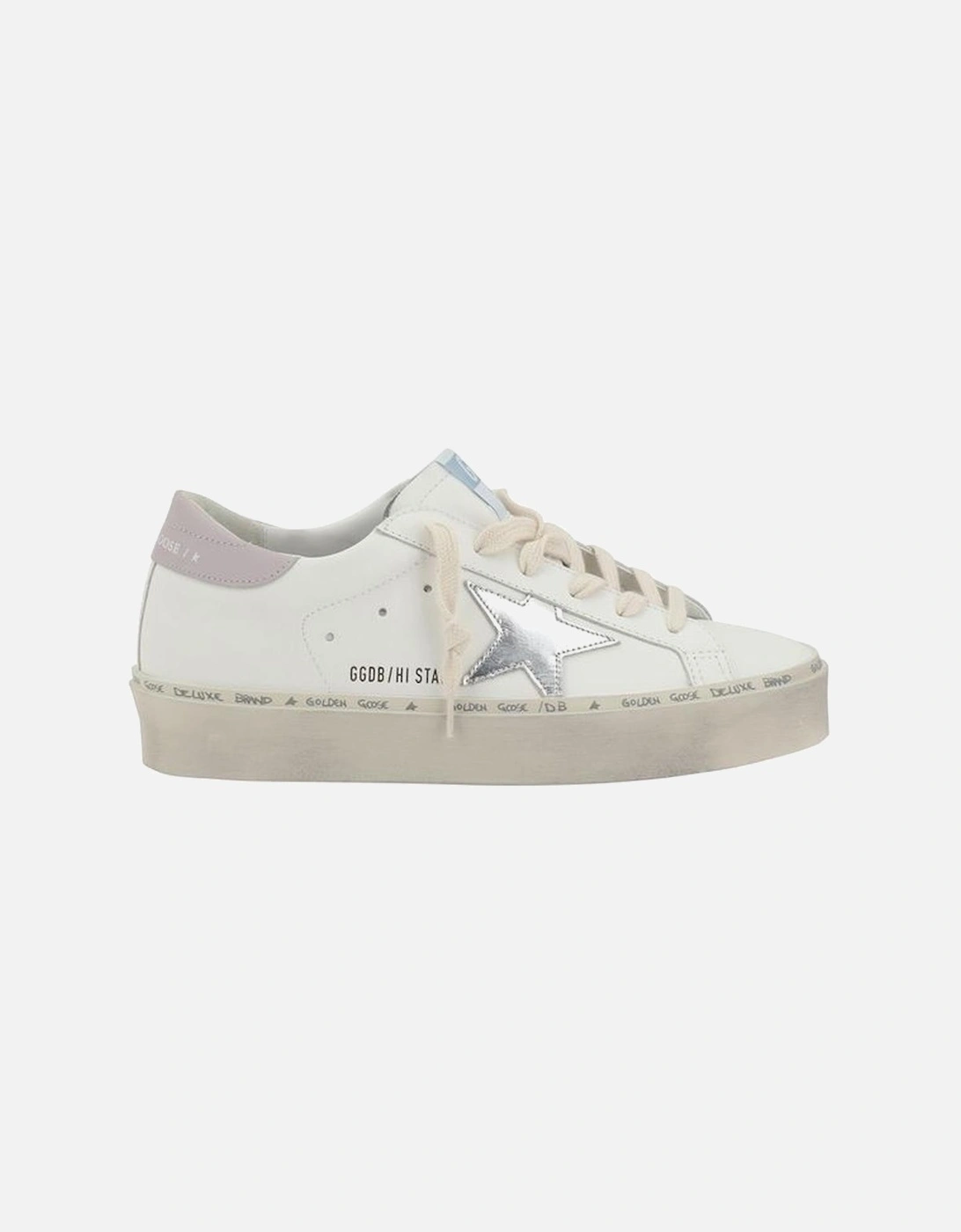 Leather Hi Star Sneakers with Star Detail Women - White, 5 of 4