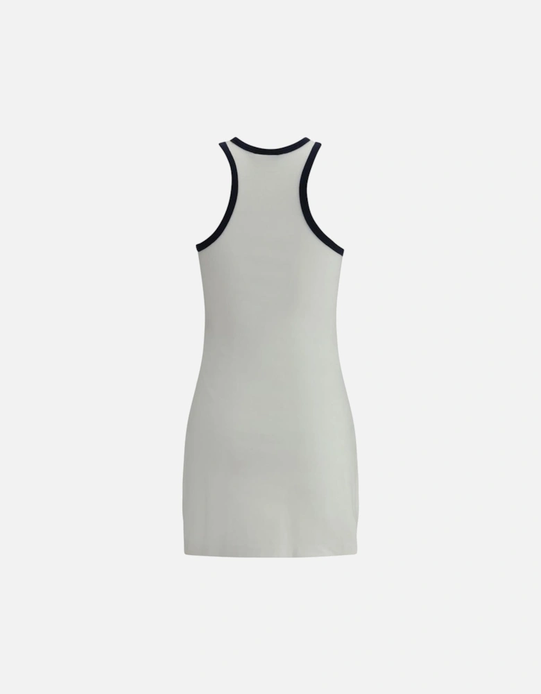 Cotton Scuba Sleeveless Mini Dress Women - White Dresses