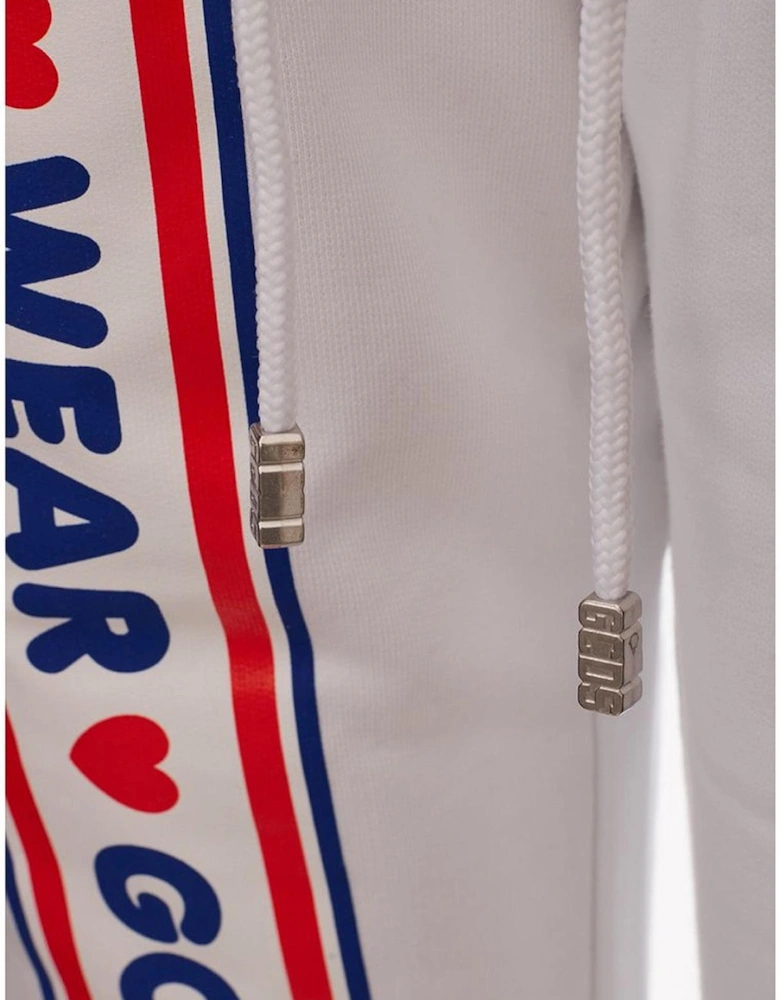 Leather Quilted Shoulder Bag with Chain Strap Women - White Jeans