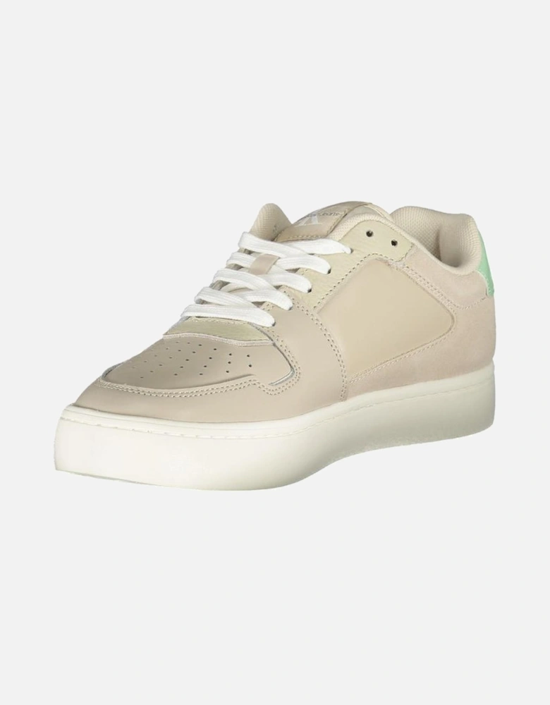 Beige Polyester Sneaker Women