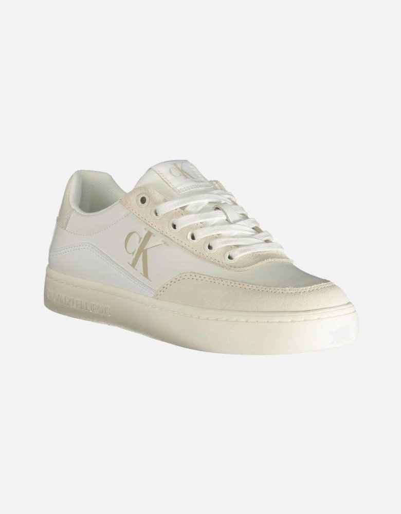 White Polyester Sneaker Women