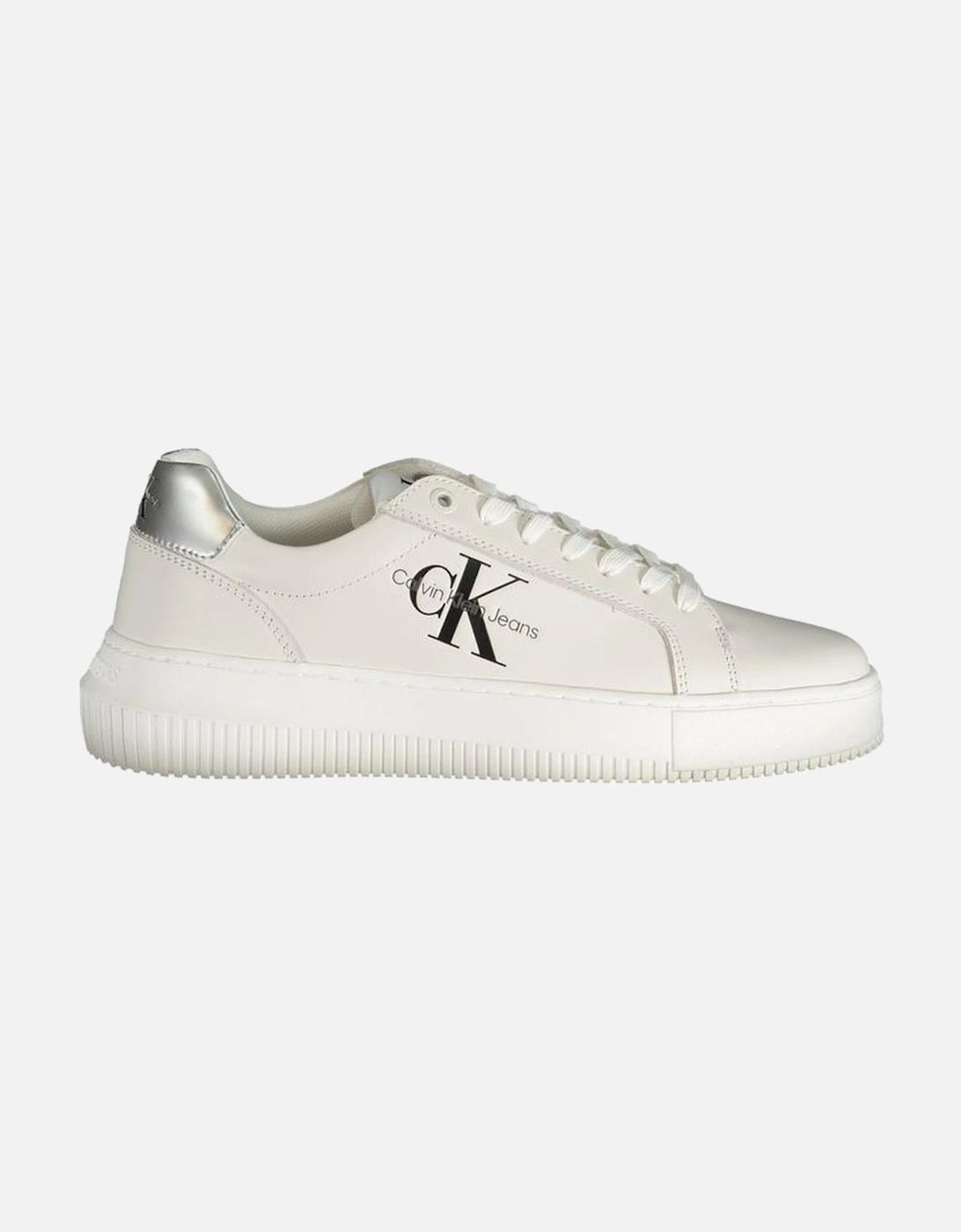 White Polyester Sneaker Women, 4 of 3