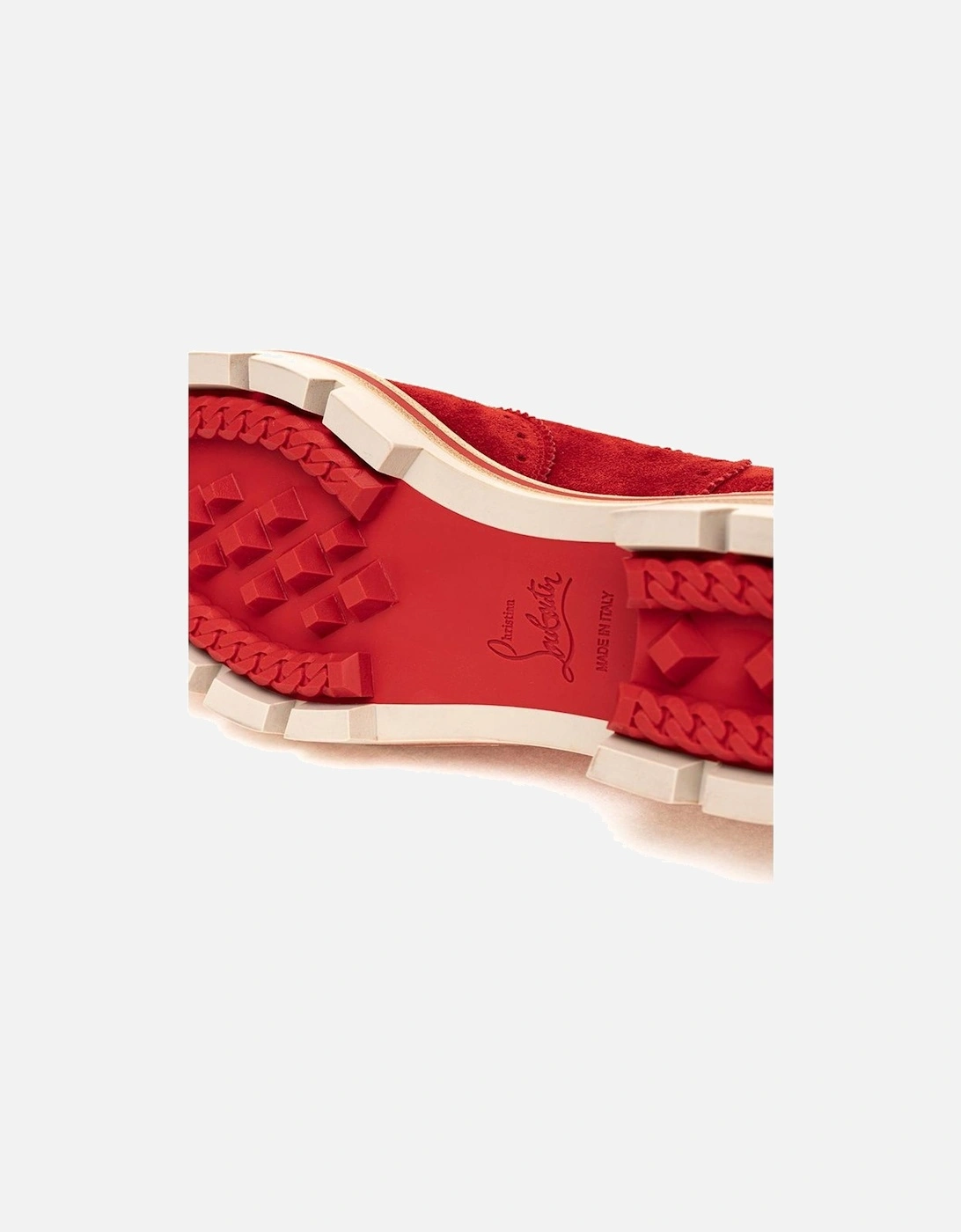 Red Suede Flat Shoe Women