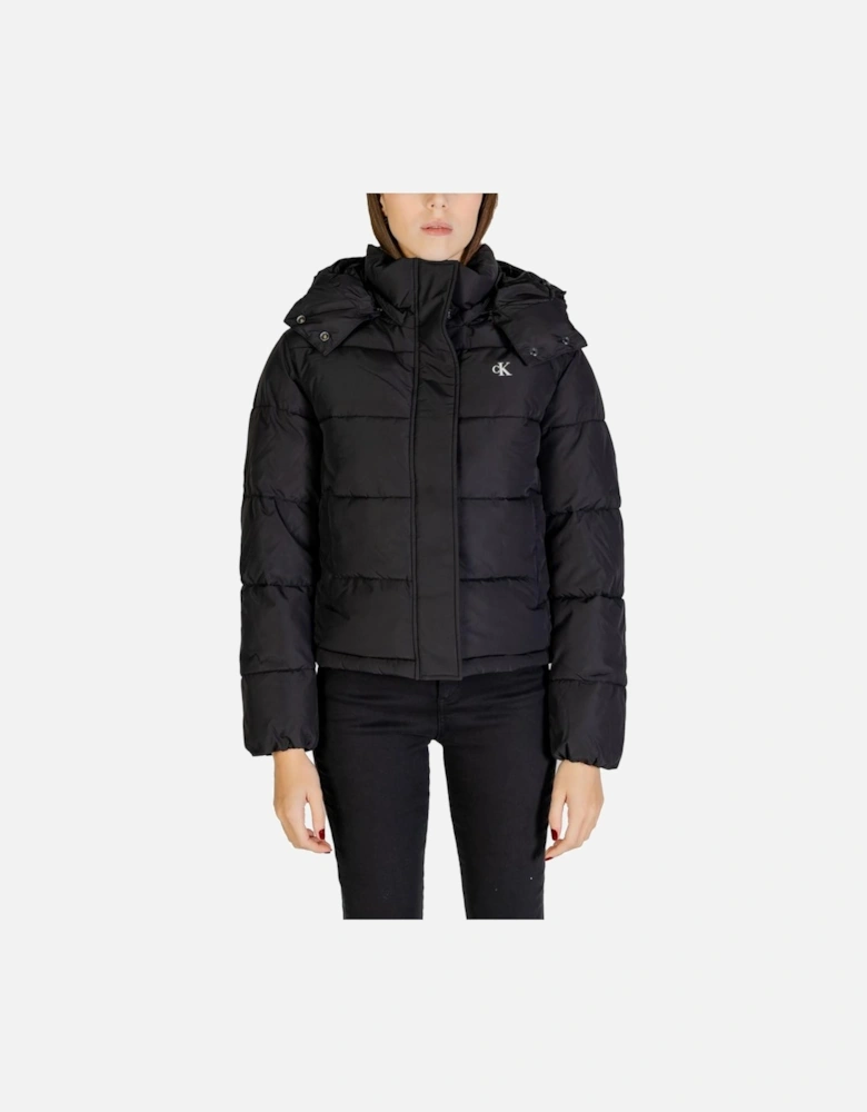 Recycled Polyester Blend Jacket Women - Black Jackets