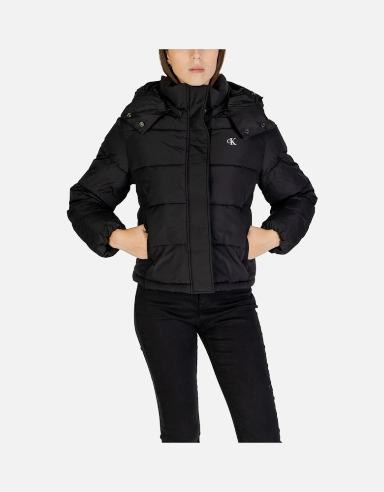 Recycled Polyester Blend Jacket Women - Black Jackets