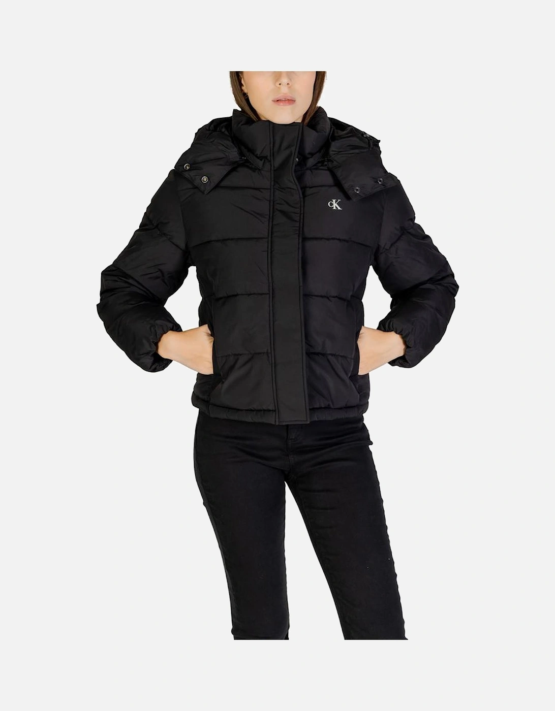 Recycled Polyester Blend Jacket Women - Black Jackets
