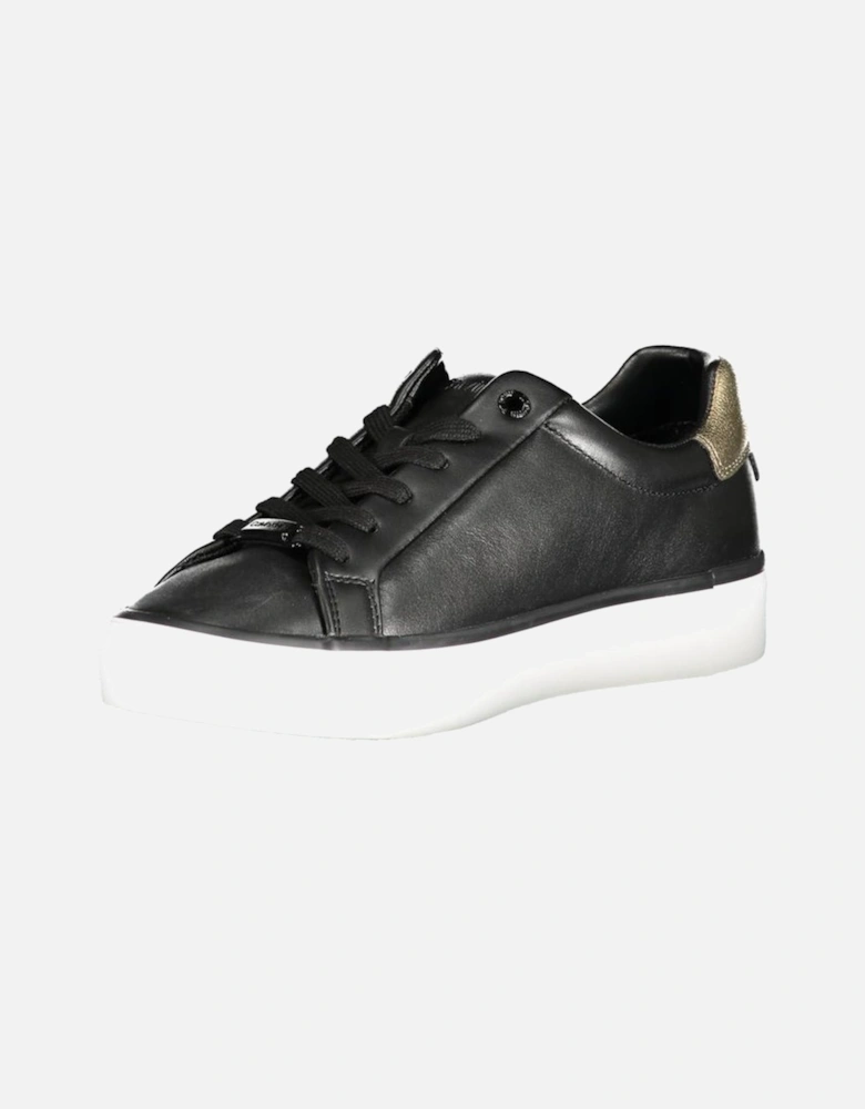 Lace-Up Sports Footwear with Contrast Details Women - Black Sneakers