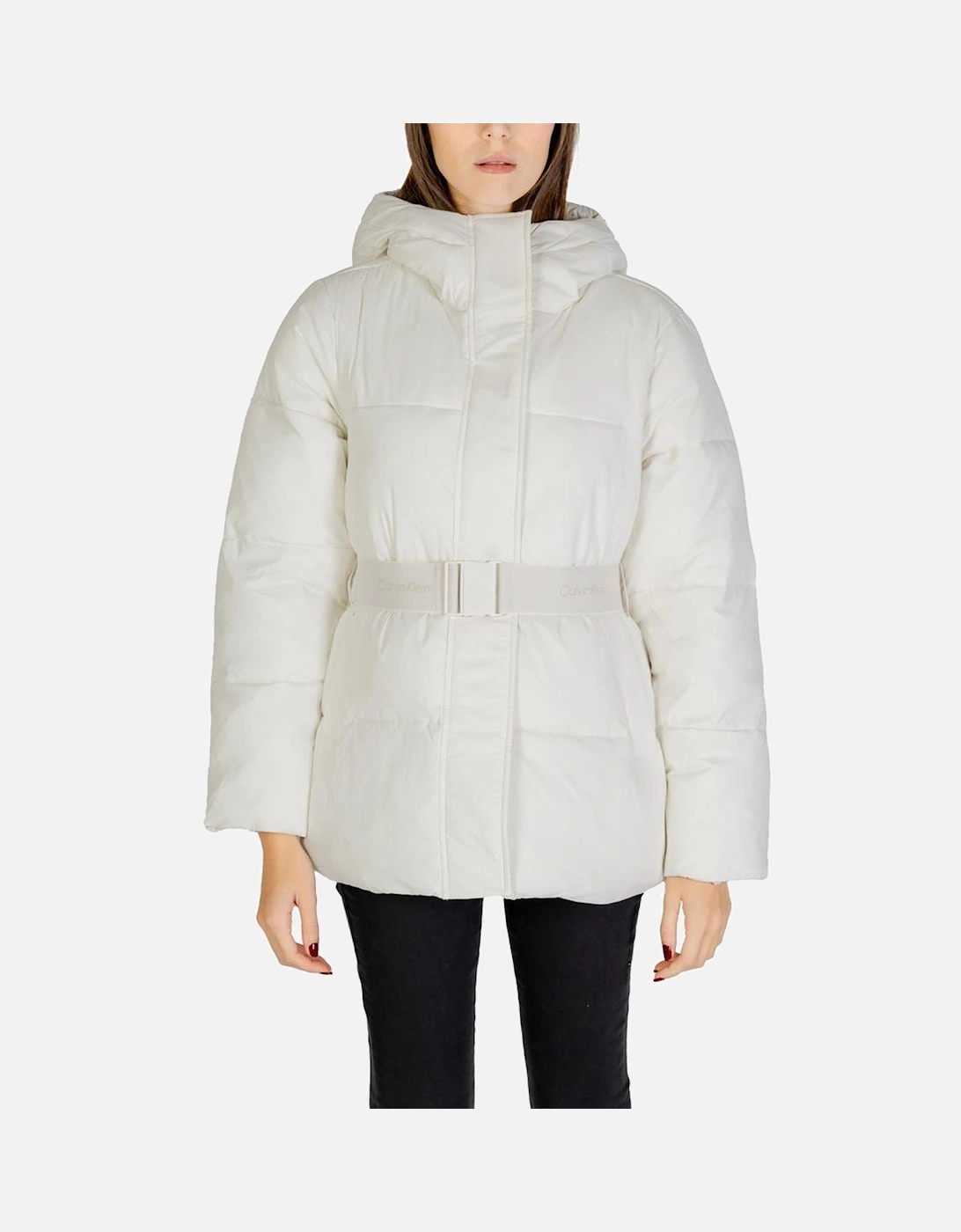 Hooded Quilted Puffer Jacket Women - Cream Jackets, 6 of 5