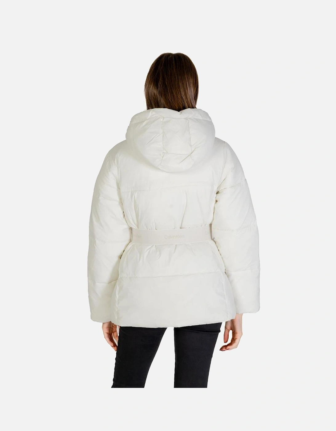 Hooded Quilted Puffer Jacket Women - Cream Jackets