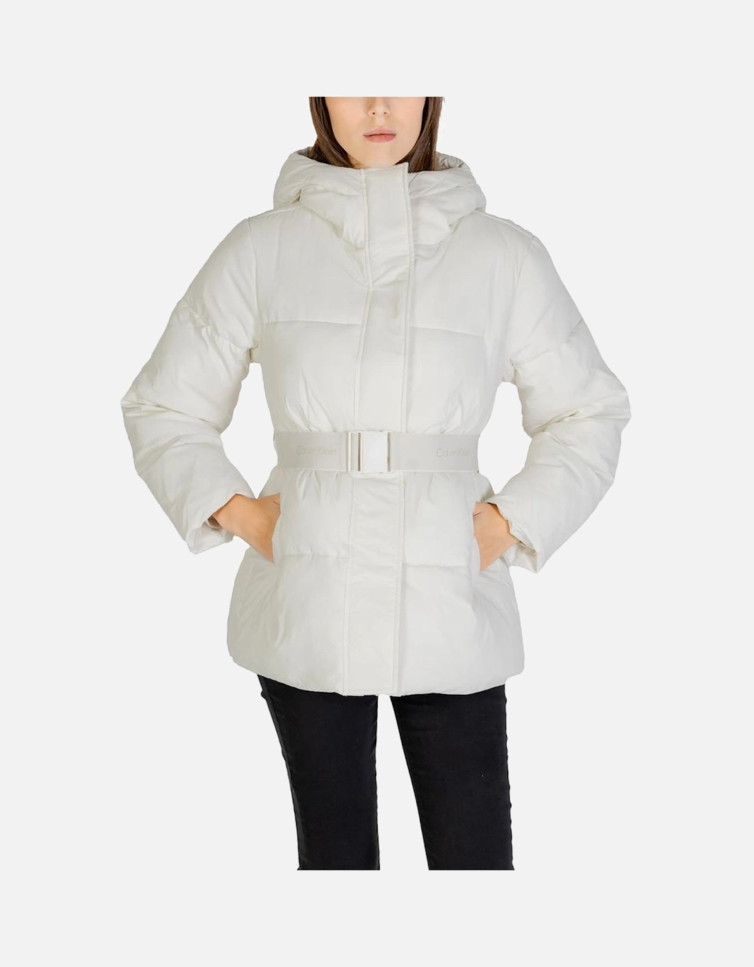 Hooded Quilted Puffer Jacket Women - Cream Jackets