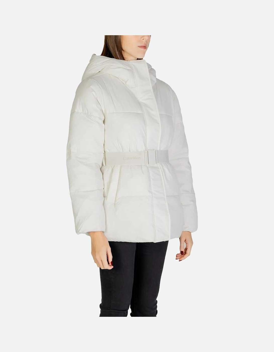 Hooded Quilted Puffer Jacket Women - Cream Jackets