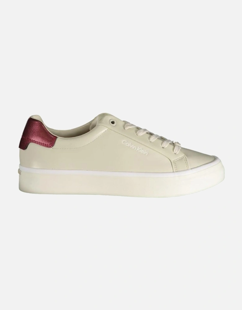 Beige Polyester Sneaker Women