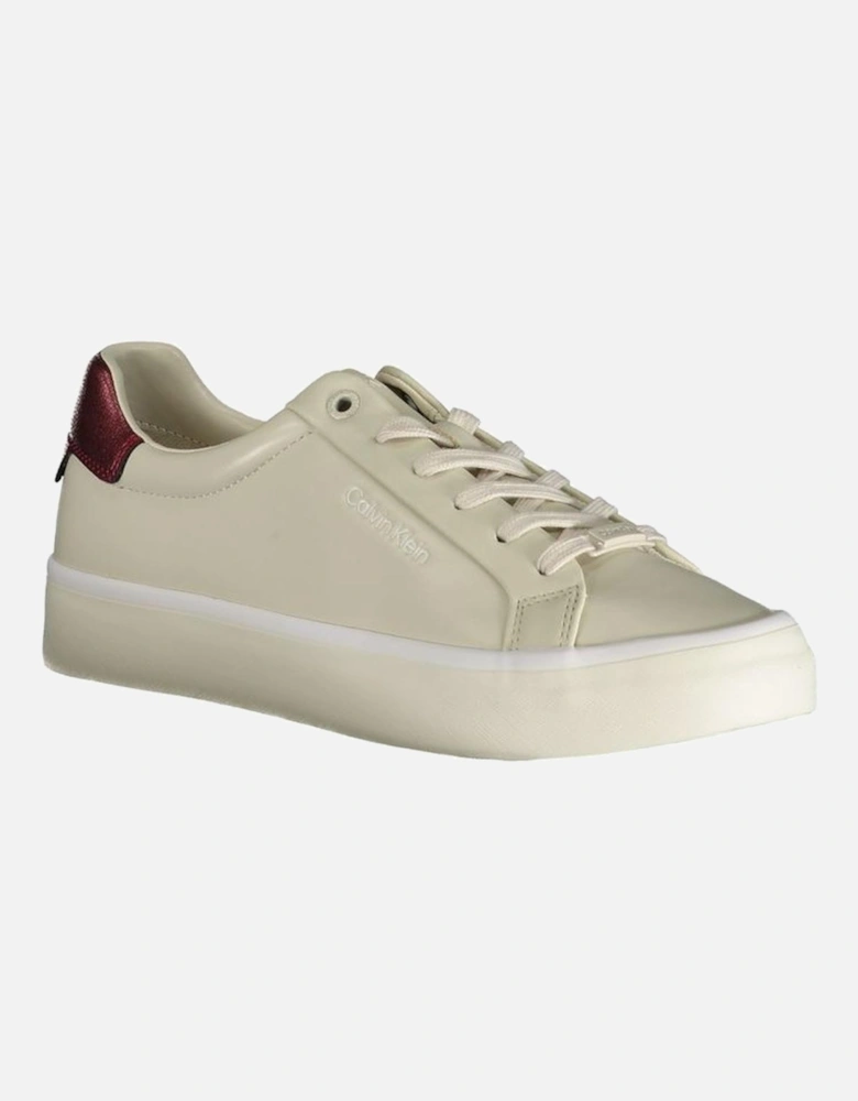 Beige Polyester Sneaker Women