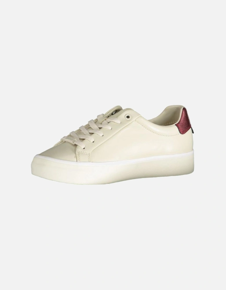 Beige Polyester Sneaker Women