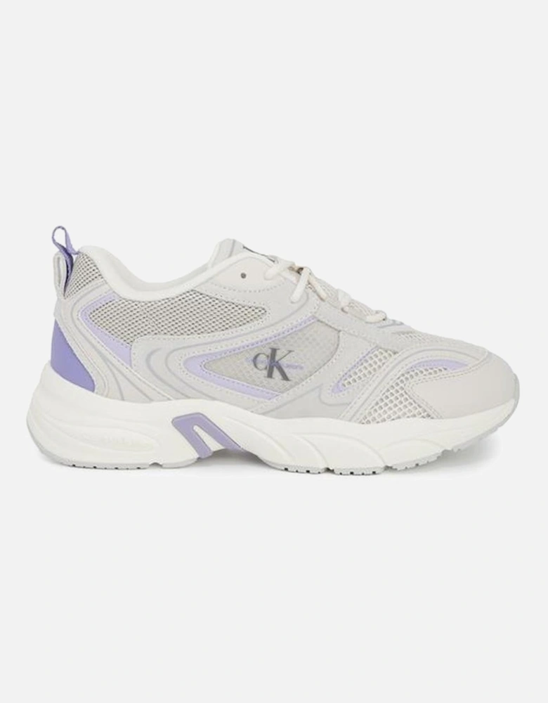 Leather Platform Sneakers Women - Purple