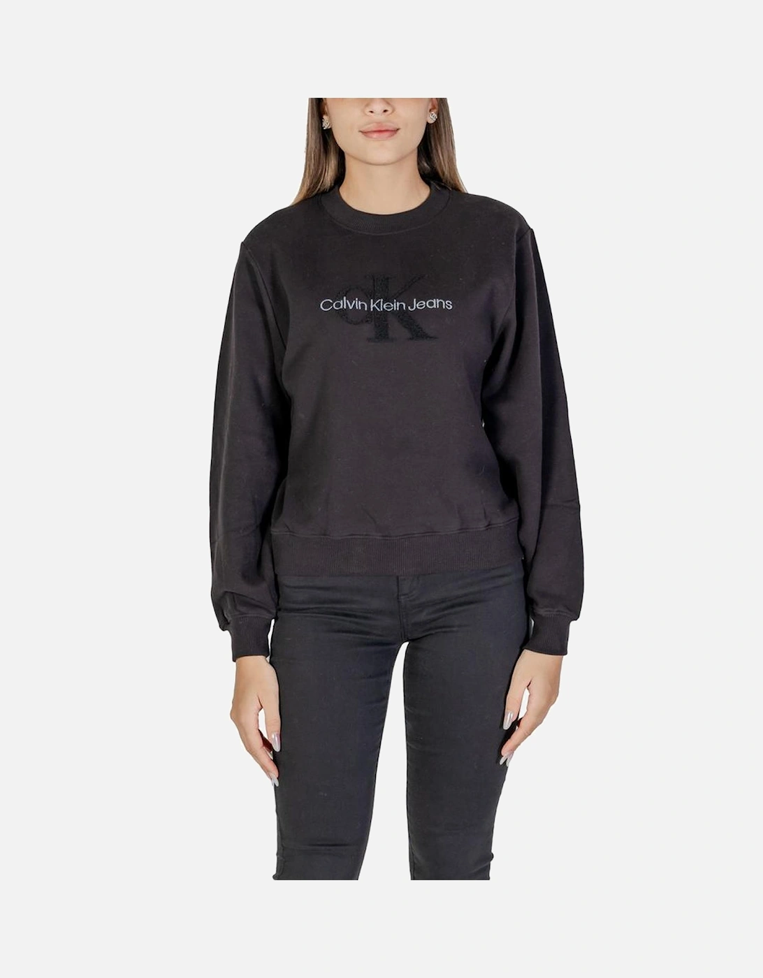 100% Cotton Womens Sweatshirt - Black Clothing, 5 of 4
