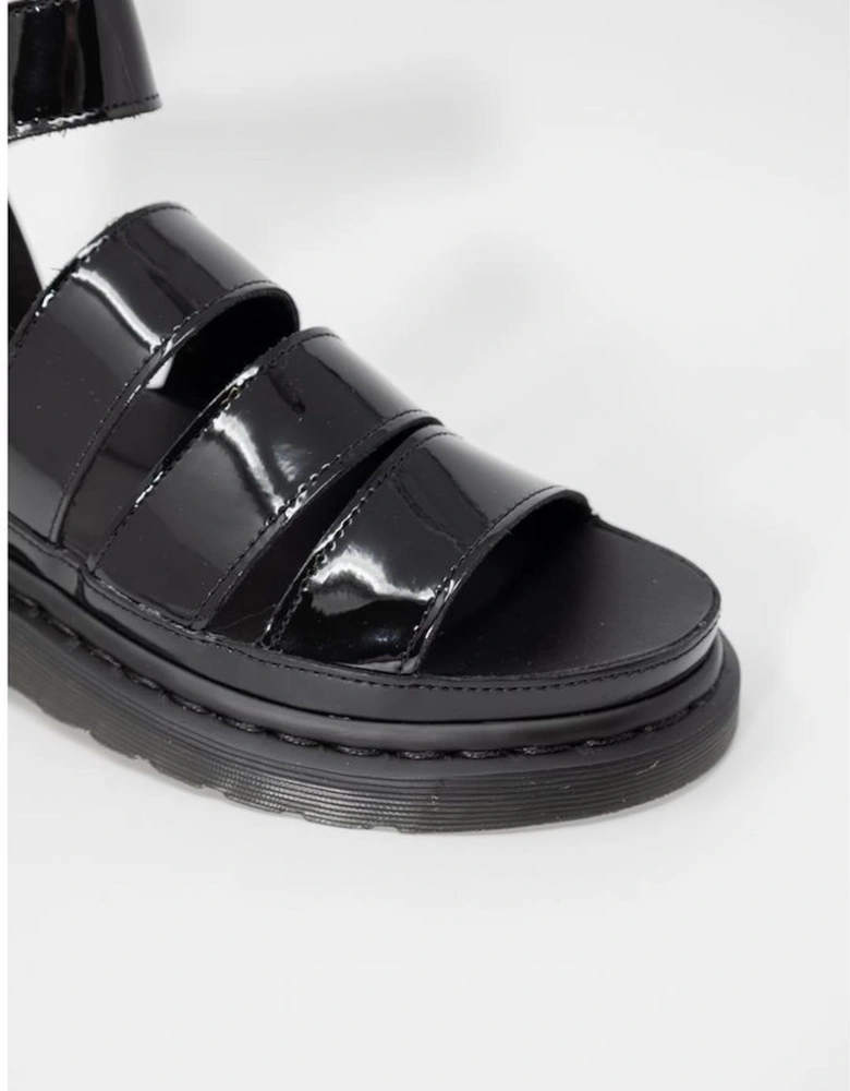 Black Leather Sandal Women