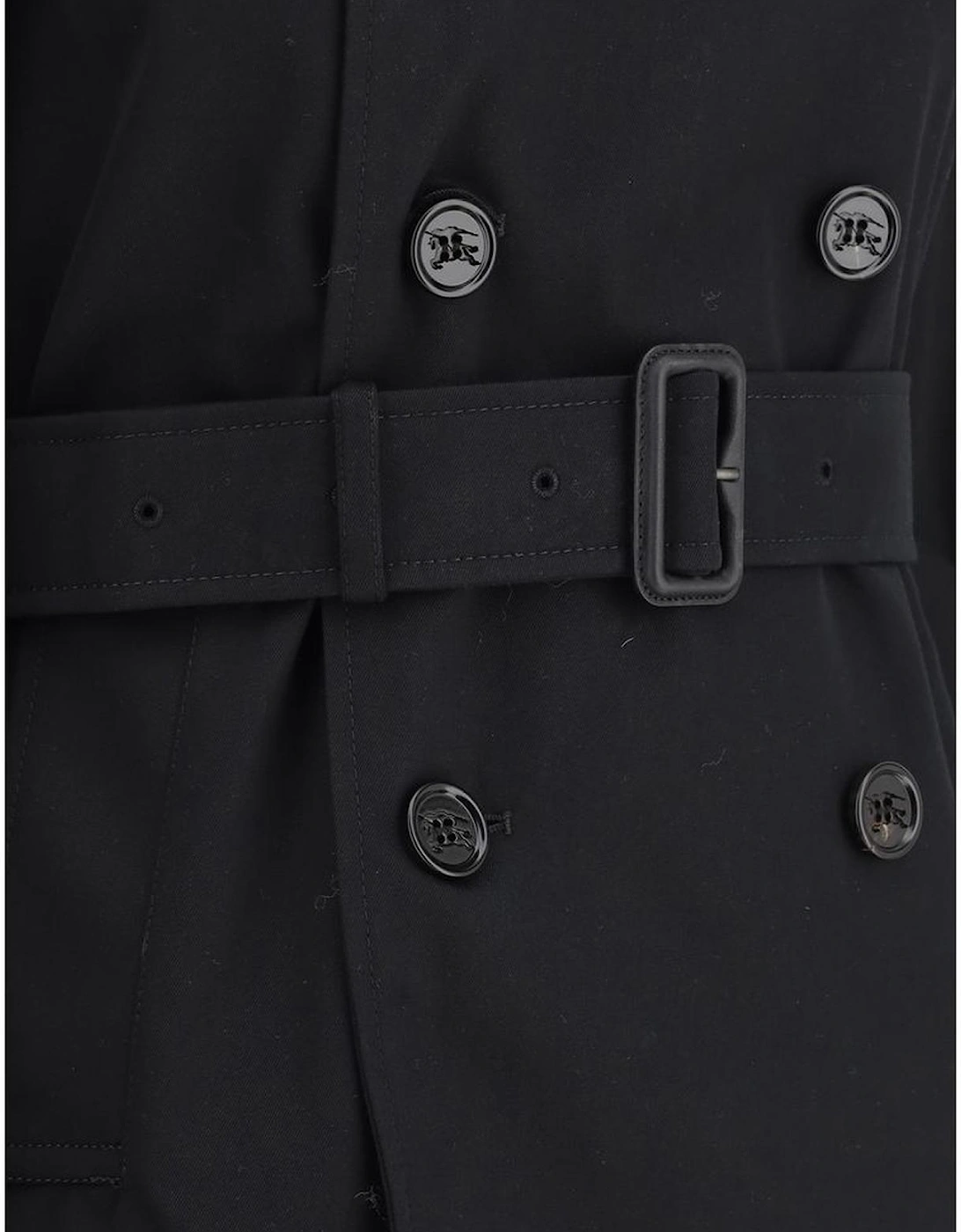 Double-Breasted Cotton Casual Jacket Women - Black Jackets