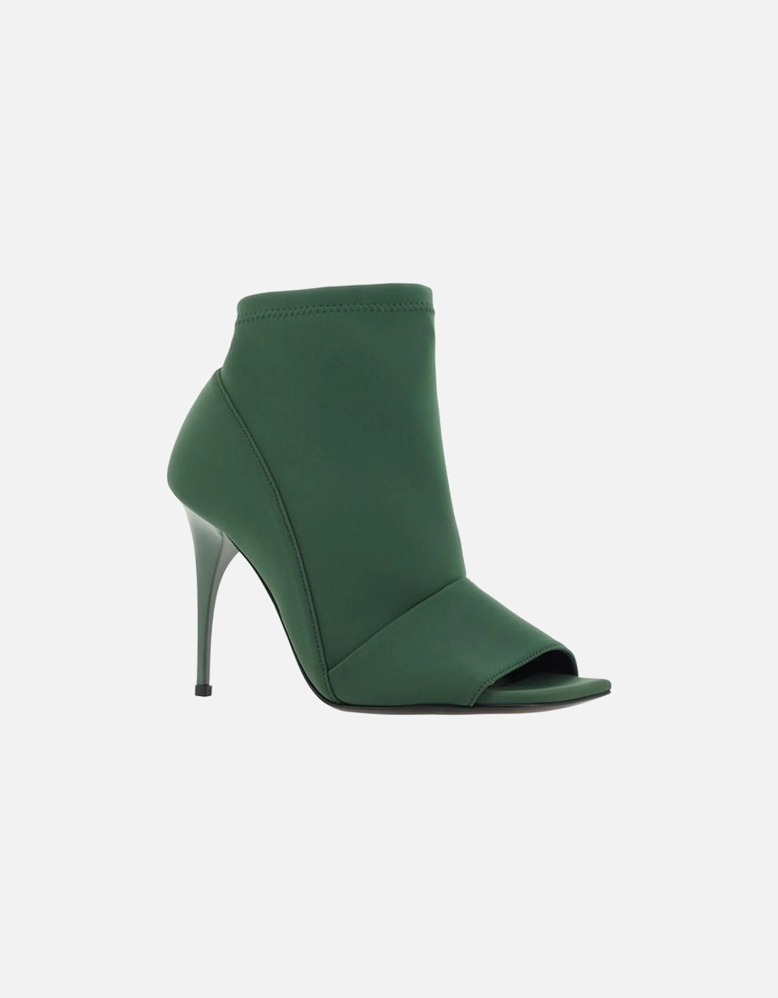 Stretch Fabric Wrap Bootie Pumps Women - Green